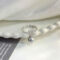 [925純銀]輕奢時尚愛心珍珠戒指 - 爱心珍珠戒指-白金色, #12号【可调节11-13号】