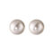 [925純銀]ins網紅風紅瑪瑙珍珠耳環 - 白色10mm, 925银