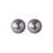 [925純銀]ins網紅風紅瑪瑙珍珠耳環 - 灰色8mm, 925银