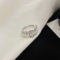 [925純銀]鏤空珍珠蕾絲戒指YC5288R - 珍珠蕾丝戒指-白金色, #11号【可调节10-12号】