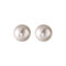 [925純銀]ins網紅風紅瑪瑙珍珠耳環 - 白色8mm, 925银