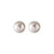 [925純銀]ins網紅風紅瑪瑙珍珠耳環 - 白色6mm, 925银