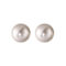 [925純銀]簡約圓形珍珠耳釘 - 10mm, 925银