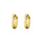 [925純銀]小眾愛心鋯石耳扣YC7947E - 爱心耳扣-黄金色, 925银
