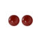 [925純銀]ins網紅風紅瑪瑙珍珠耳環 - 红色10mm, 925银