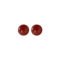 [925純銀]ins網紅風紅瑪瑙珍珠耳環 - 红色6mm, 925银