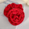 溫柔紅色玫瑰花髪圈 - 24807B 红色花朵
