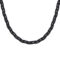 [316L鈦鋼]蛇鏈彩色刀片編織項鏈 - P1925--小款黑色项链