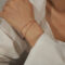 [316L鈦鋼]韓版時尚雙層手鏈 - E085-玫瑰金色龙虾扣手链-15+5cm