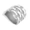 [316L鈦鋼]滴油金屬編織戒指A071 - A071-钢色白滴油戒指, 6号